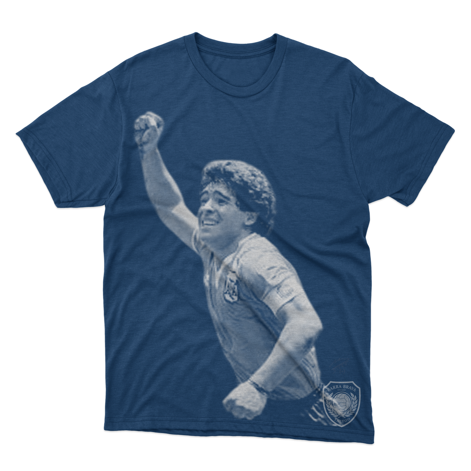 Maradona Festejo azul