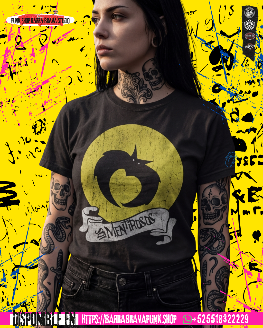 Black And Pink Modern Punk Rock Music Instagram Post 9